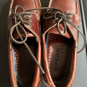 New Men’s Sperry Brown Leather Shoes